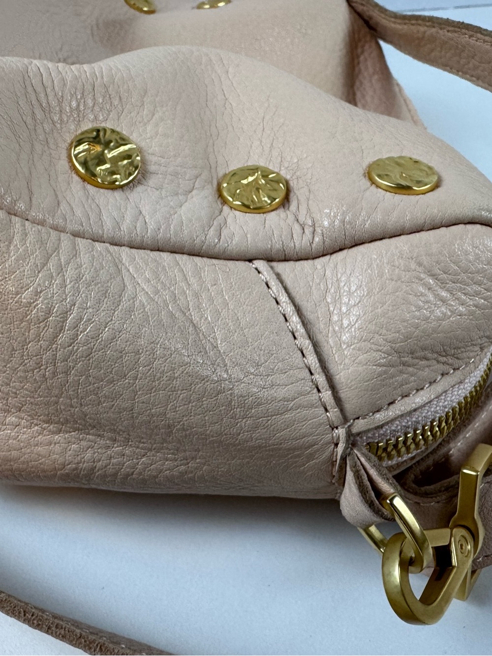 Hammitt Evan Crossbody Leather Cala Lillie White (Light Pink) - Picture 5 of 15